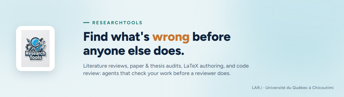 ResearchTools — find what's wrong before anyone else does